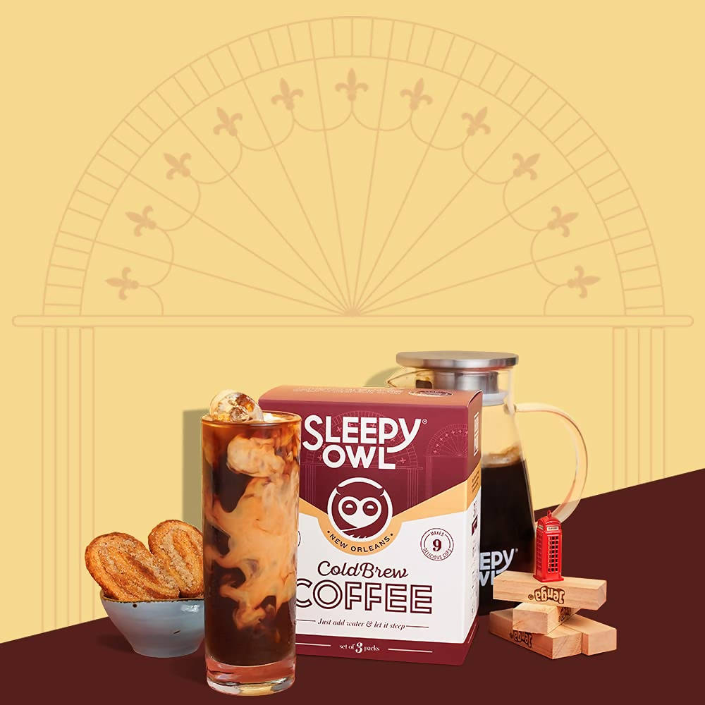 Sleepy Owl New Orleans Cold Brew Packs - 50 gm * 3N (Set of 3 Pack)
